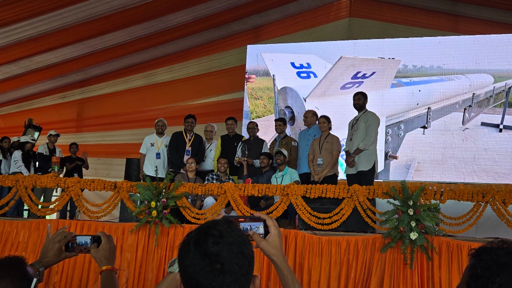 Team Vayusat Receiving Competition Award