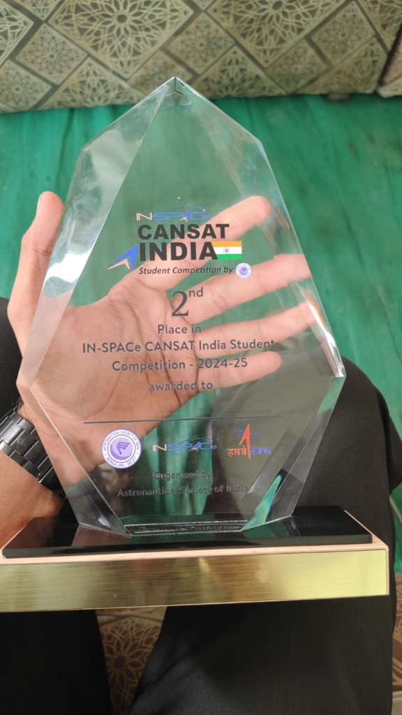 IN-SPACe CanSat India Trophy Close-up