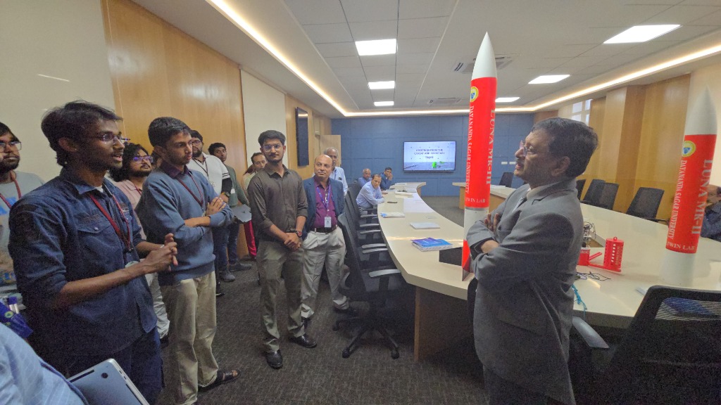 Team Discussion in Aerospace Lab